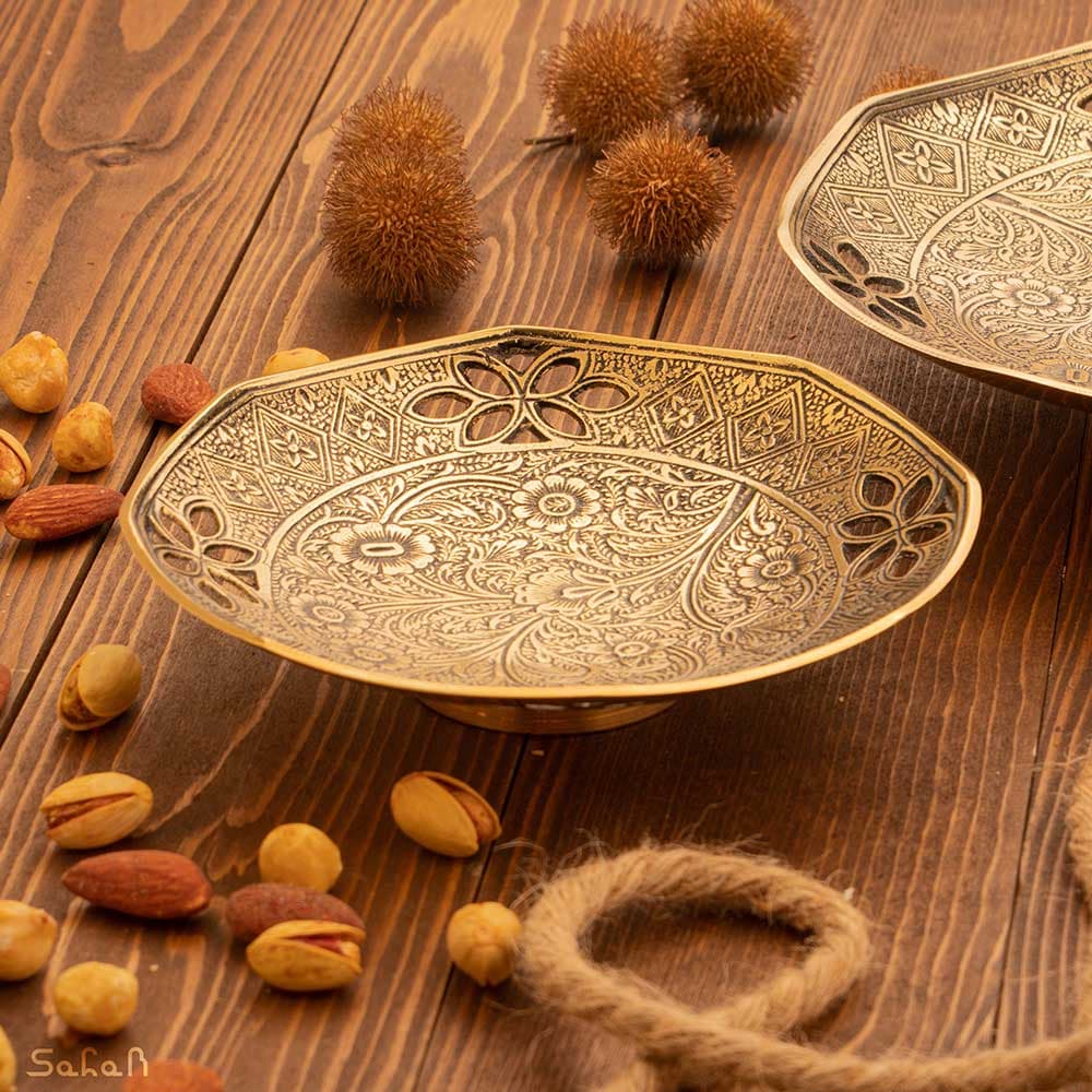 ست پذیرایی برنجی آنتیک کد 460 — تصویر ۳