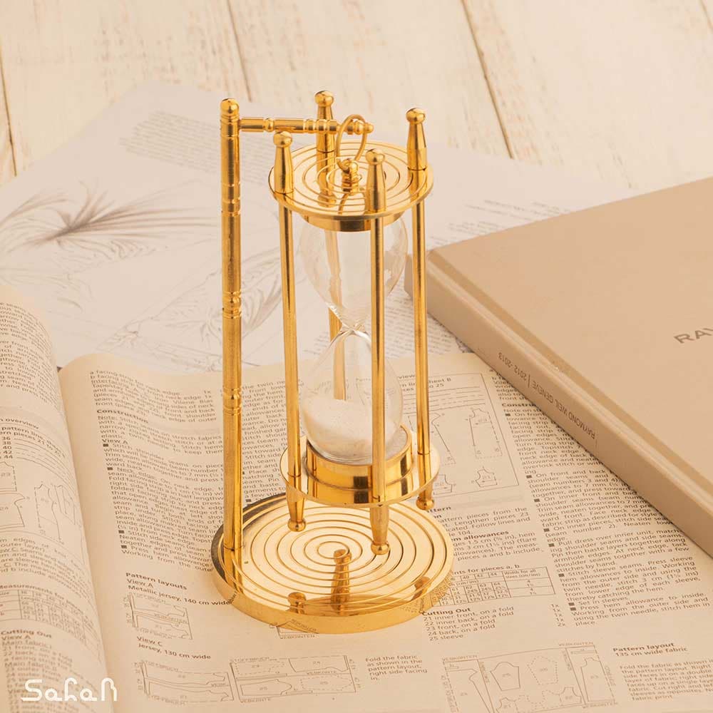ساعت شنی برنجی استند دار آویز