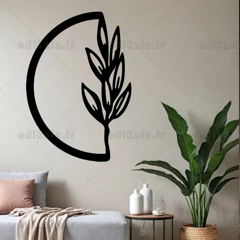آینه دکوراتیو طرح گل شماره 3 در پنج رنگ و ابعاد انتخابی+فایل کورل