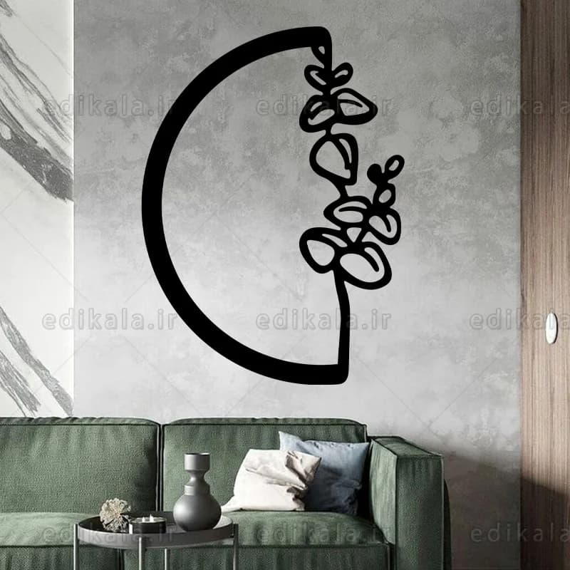 آینه دکوراتیو طرح گل شماره 2 در پنج رنگ و ابعاد انتخابی+فایل کورل — تصویر ۵