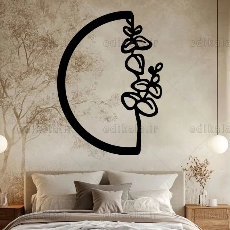 آینه دکوراتیو طرح گل شماره 2 در پنج رنگ و ابعاد انتخابی+فایل کورل — تصویر ۷