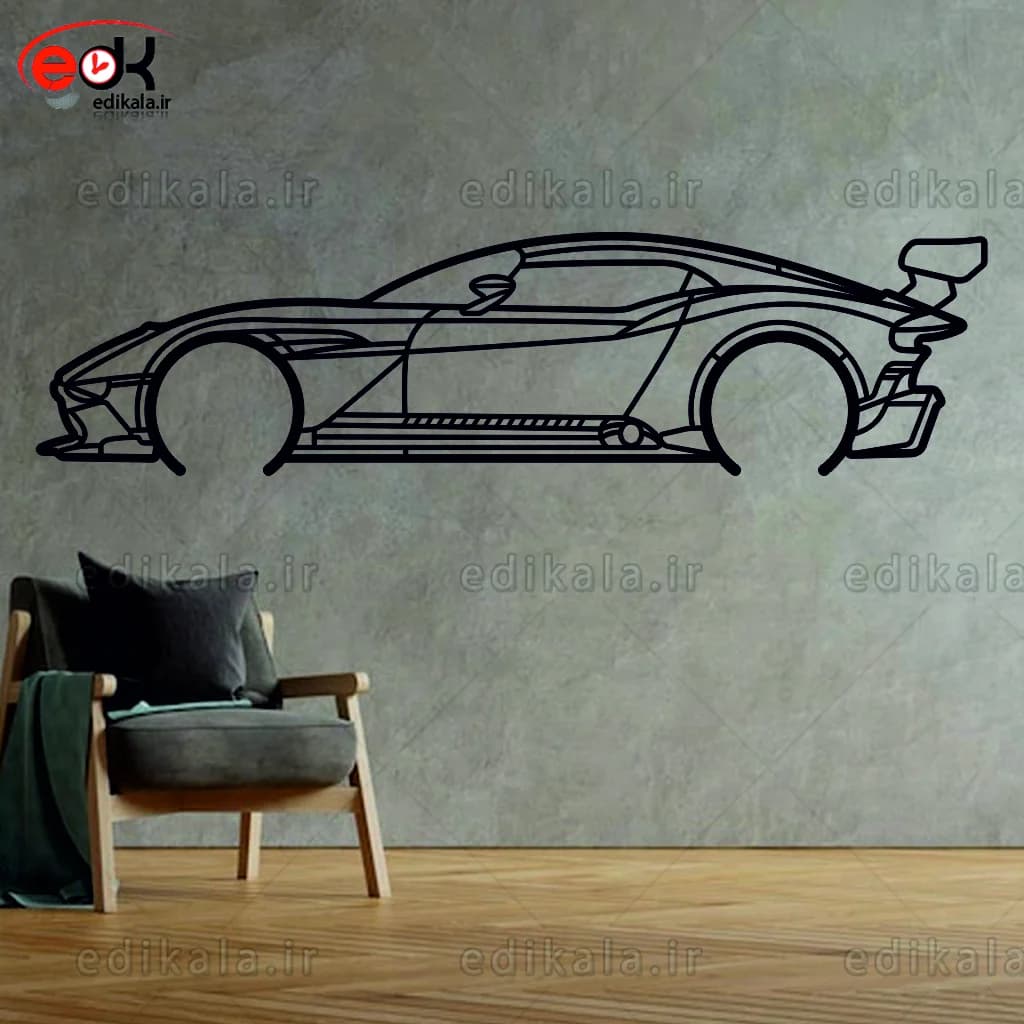 تابلو طرح ماشین Aston Martin شماره 3 با چراغ نئون+آداپتور+با انتخاب سایز و جنس دلخواه — تصویر ۵