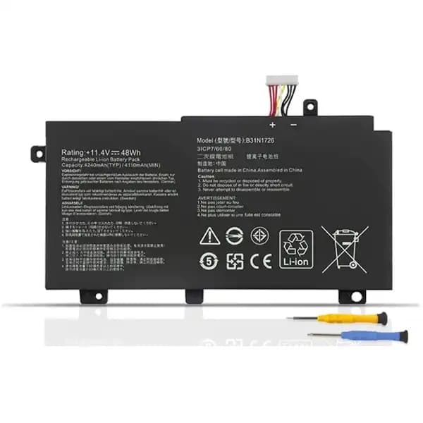 باتری لپ تاپ ایسوس 3سلولی ASUS – B31N1726 – 3900mAh — تصویر ۹
