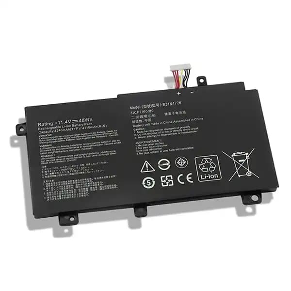باتری لپ تاپ ایسوس 3سلولی ASUS – B31N1726 – 3900mAh — تصویر ۲
