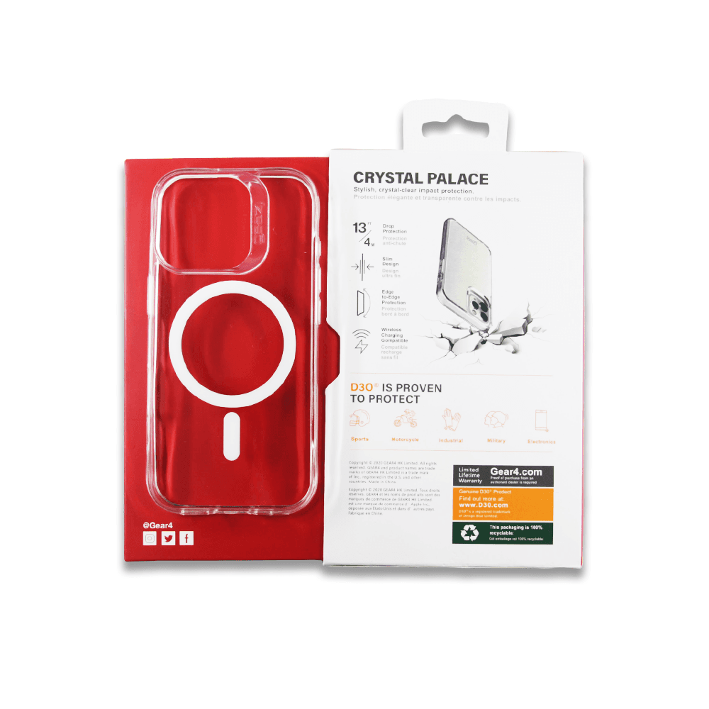 قاب طلقی مگسیف دار Gear4 آیفون 16Pro