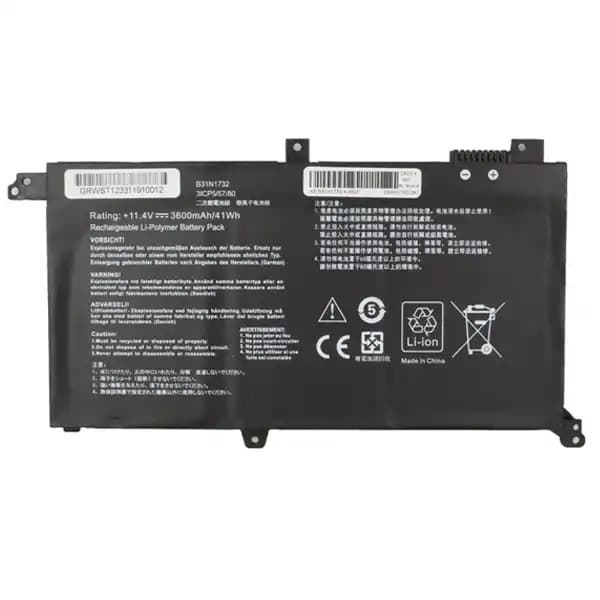 باتری لپ تاپ ایسوس 3 سلولی ASUS B31N1732 – 3600mAh — تصویر ۶