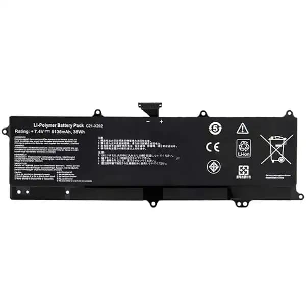 باتری لپ تاپ ایسوس پلیمری ASUS S200E – C21-X202 – 6Cell – 4000mAh — تصویر ۲