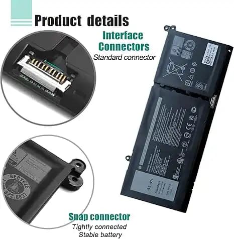 باتری لپ تاپ دل DELL INSPIRON 3510 3511 – G91J0 – 3Cell – 3300mAh — تصویر ۶