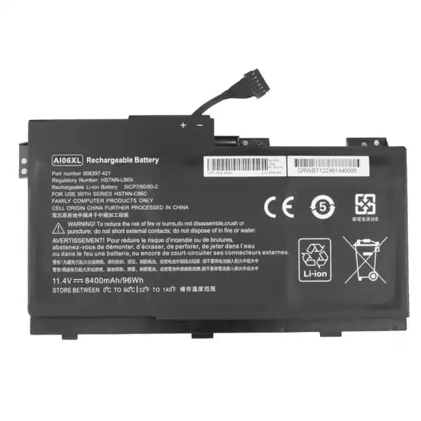 باتری لپ تاپ اچ پی 6سلولی HP Z book – AI06XL – 8420mAh — تصویر ۲