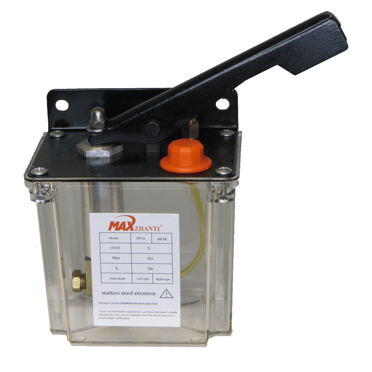 روغن زن دستی 1 لیتری مکس مدل شیشه ای HP-5R