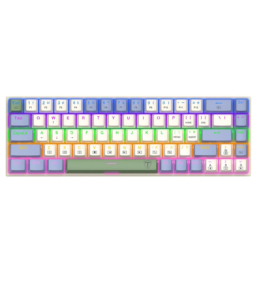 کیبورد گیمینگ T-Dagger Viator T-TGK325 Rainbow — تصویر ۲