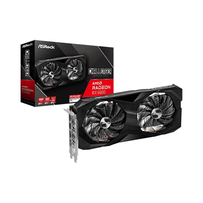 کارت گرافیک ازراک AMD Radeon RX 6600 Challenger OC 8GB