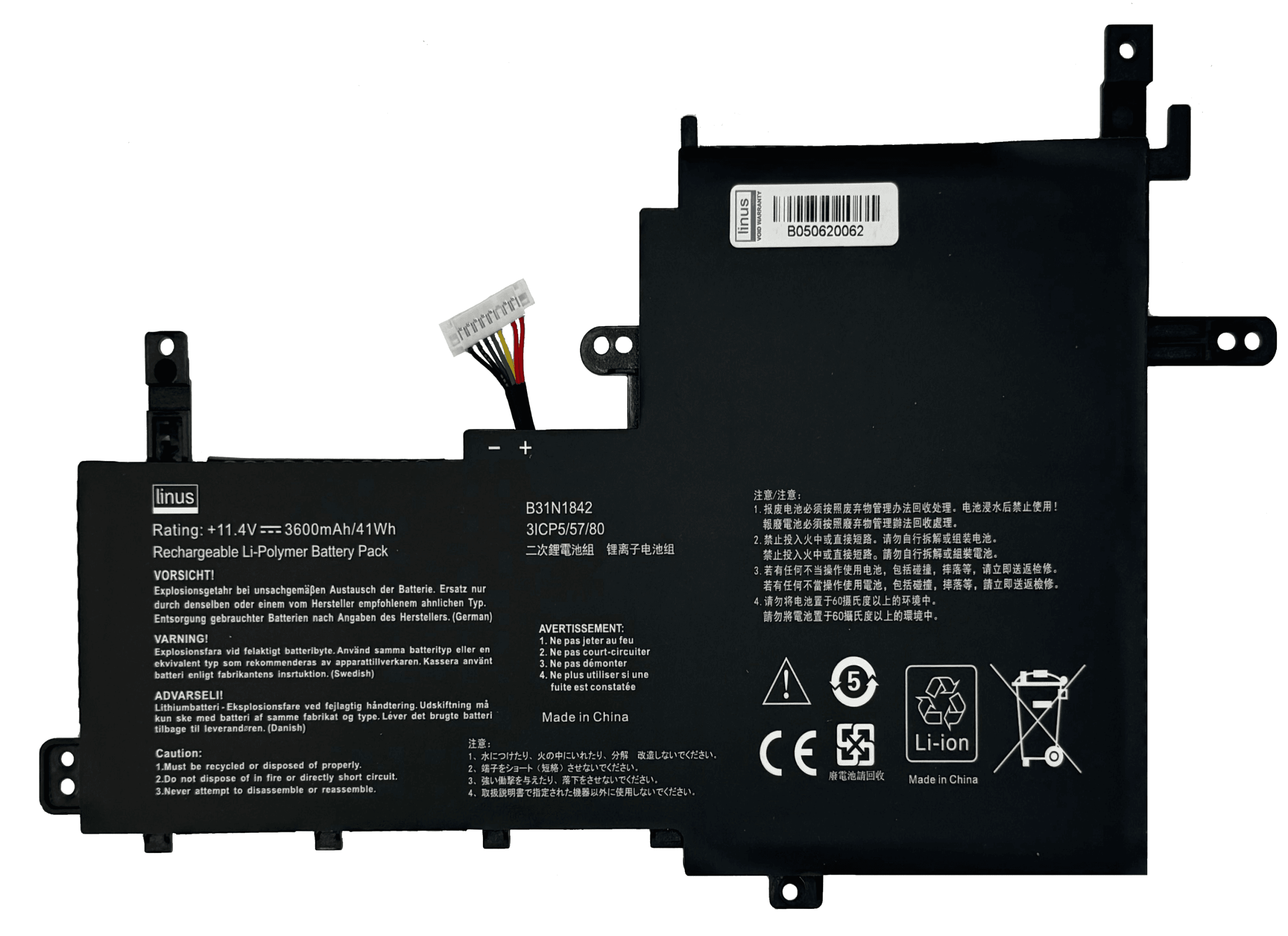 ASUS BATTERY C31N1842 3200MAH