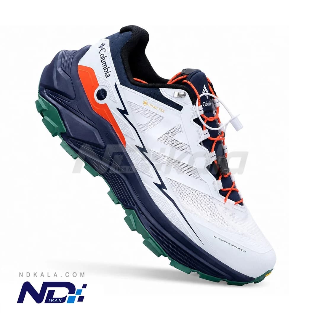 کتونی ویتنامی کلمبیا مدل Vitesse OutDry BOA گورتکس ضد آب A با زیره ویبرام با جعبه بارکد دار (رنگ سفید زیره سرمه ای)