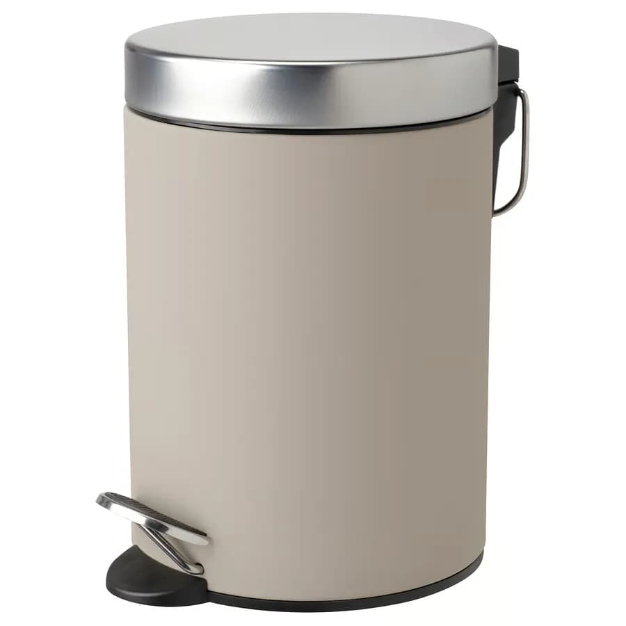 سطل زباله بژ ۳ لیتری ایکیا مدل EKOLN