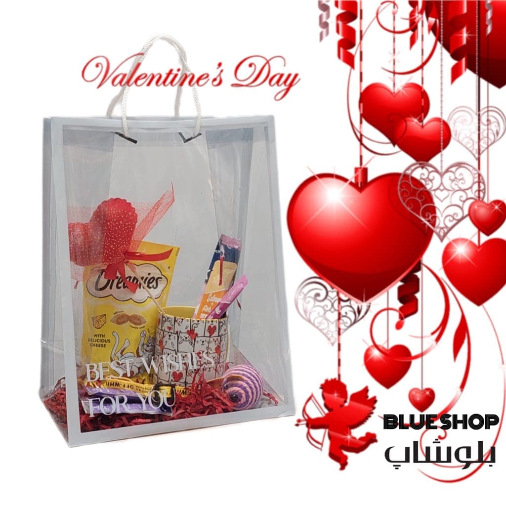 پک ولنتاین مخصوص گربه همه نژادها بلوشاپ Valentine (کد 4)