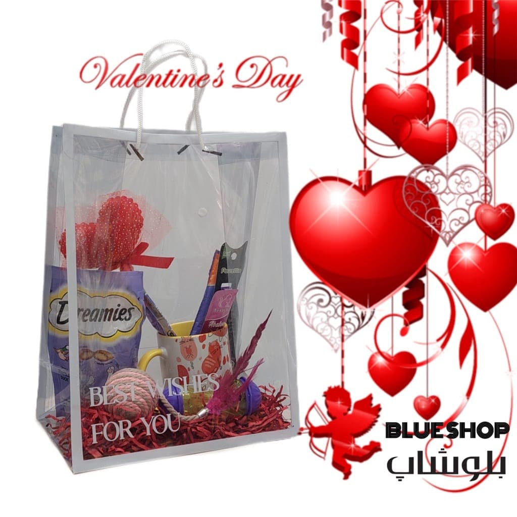 پک ولنتاین مخصوص گربه همه نژادها بلوشاپ Valentine (کد 2)