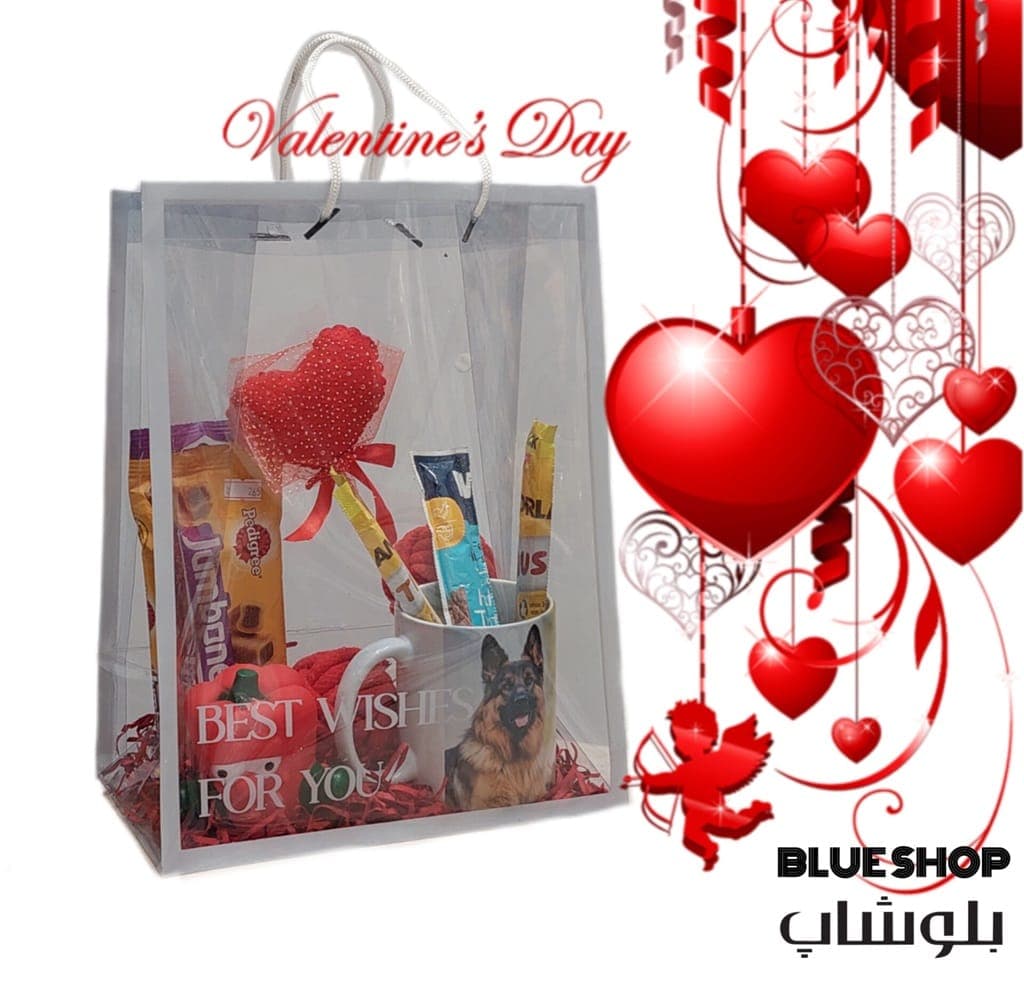 پک ولنتاین مخصوص سگ متوسط و نژاد بزرگ بلوشاپ Valentine — تصویر ۳
