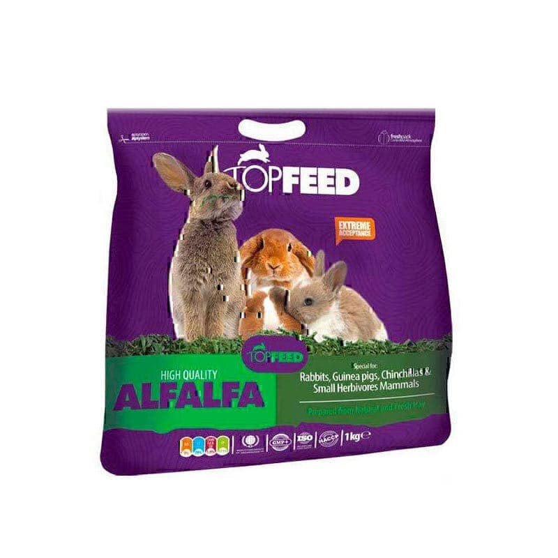 یونجه ساده جوندگان تاپ فید Topfeed Alfalfa وزن 1 کیلوگرم