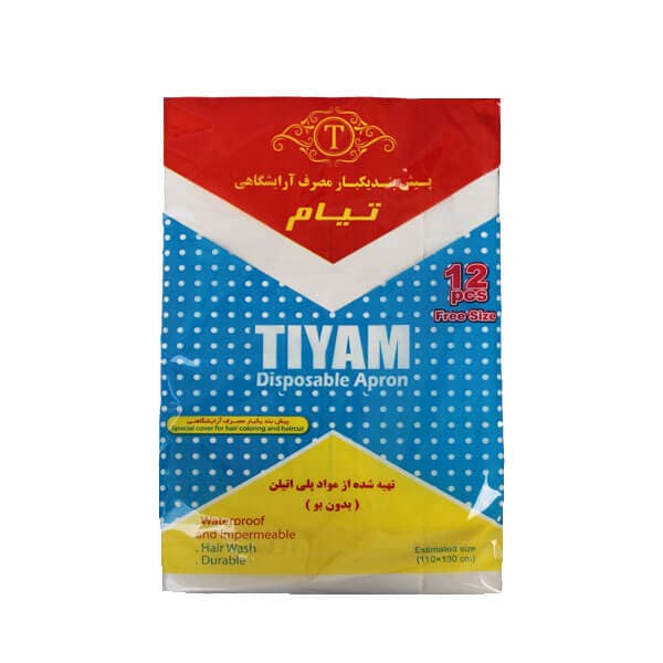 پیشبند یکبارمصرف تیام ۱۲ عددی
