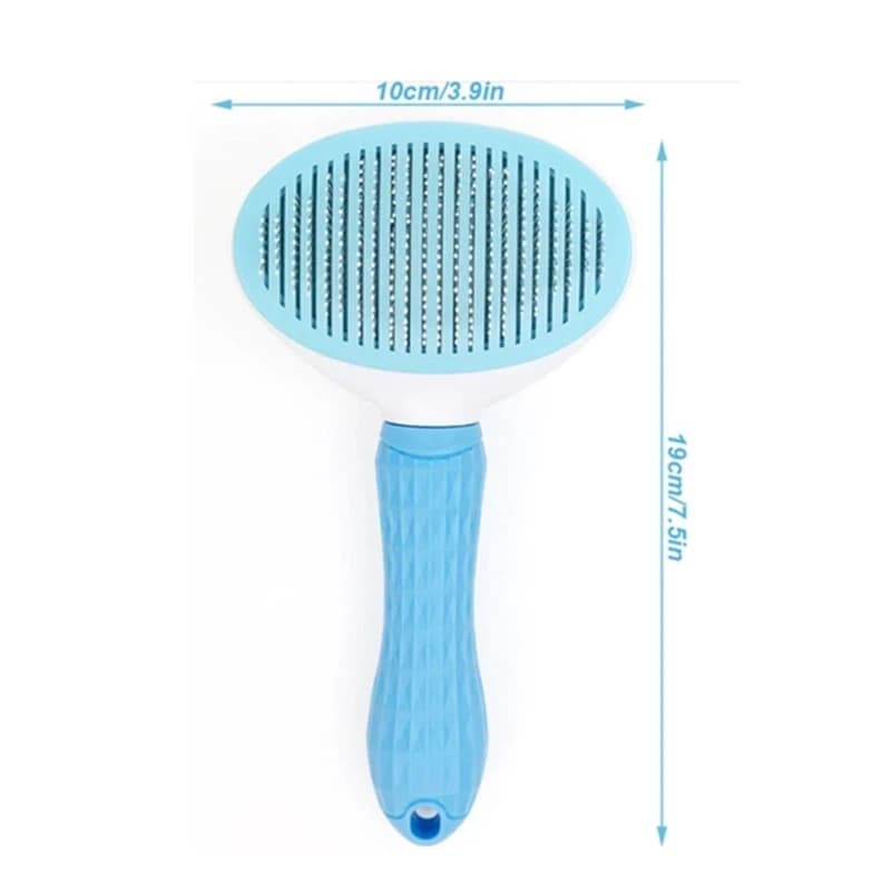 برس سگ و گربه مدل بیضی دکمه تخلیه دار کلین (CLEAN) — تصویر ۱۲