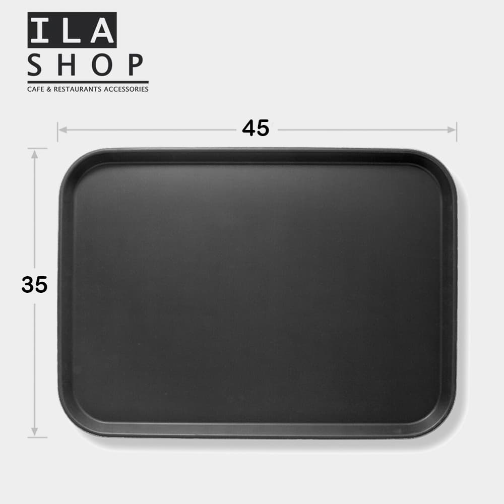 سینی ترمز دار مشکی 35*45 یک عددی ایلا