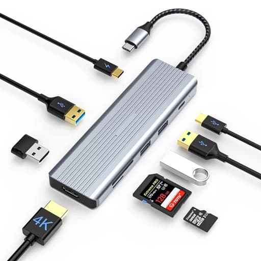 هاب 9 پورت USB-C مدل HB038