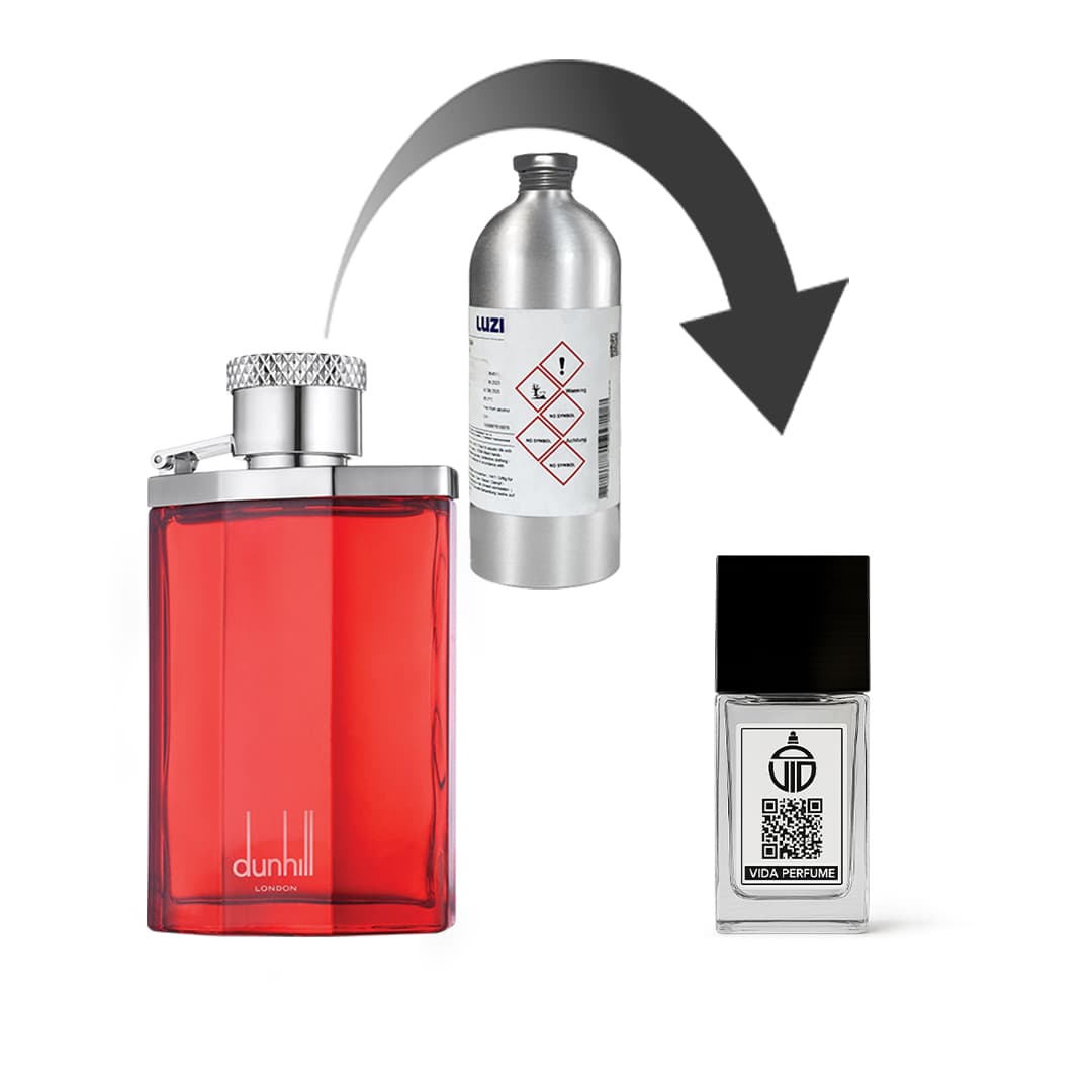 دکانت عطر دانهیل دیزایر قرمز – برند لوزی — تصویر ۴