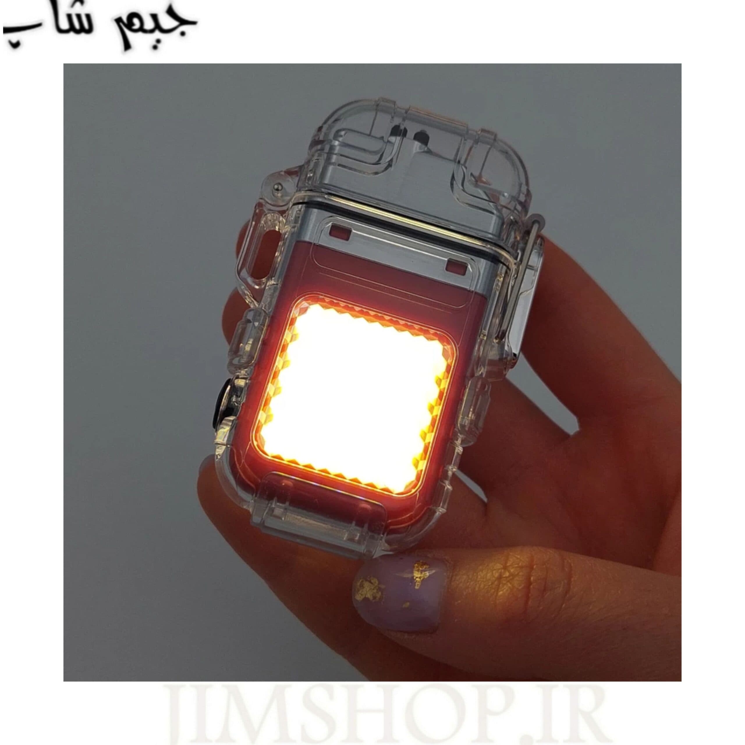 فندک پلاسمایی برقی و شارژی ضد آب چراغ قوه دار مدل FLASHLIGHT — تصویر ۹