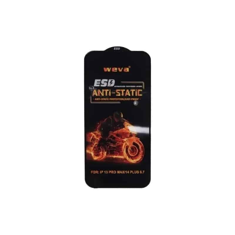 محافظ صفحه نمایش (گلس) گوشی آیفون Iphone 13 Pro Max آنتی استاتیک مدل Weva