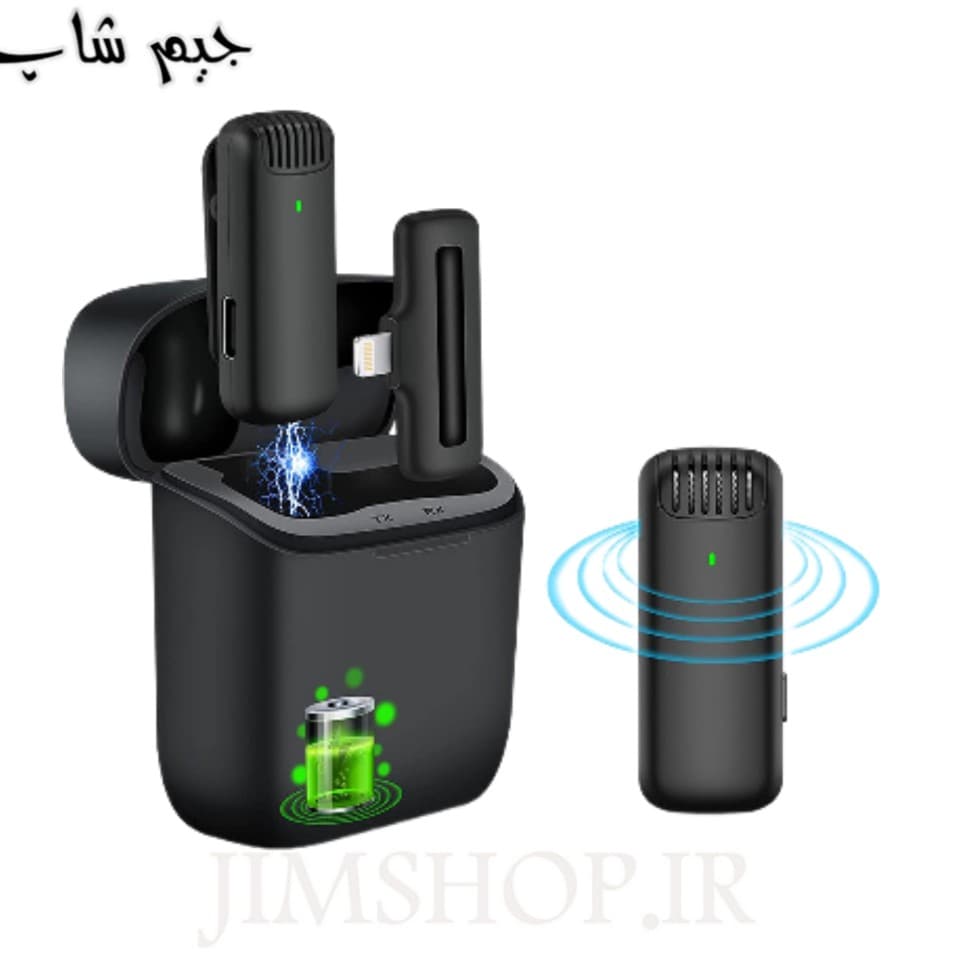 میکروفن یقه ای بیسیم تایپ سی مدل J11 TYPE-C , LIGHTNING