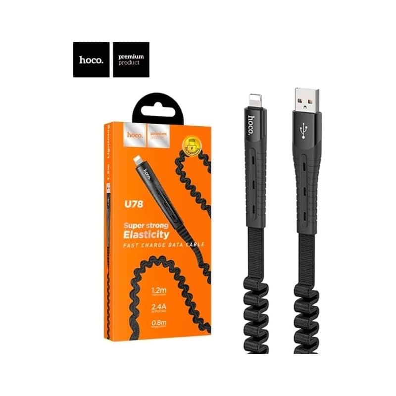کابل شارژ هوکو Hoco U78 (Type-A to Lightning) طول 1.2 متر