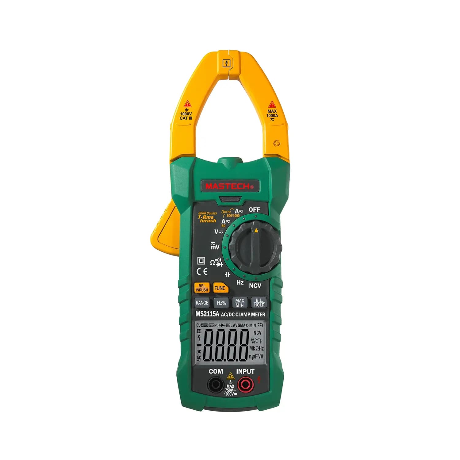 آمپرمتر کلمپی True RMS AC/DC 1000A دیجیتال مستک MASTECH MS2115A — تصویر ۱۰