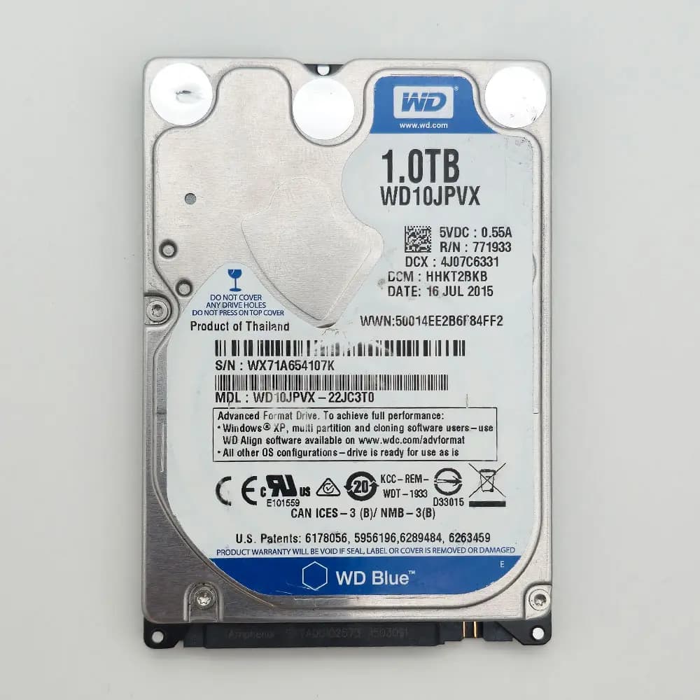 هارد دیسک اینترنال 2.5 اینچ وسترن دیجیتال ظرفیت 1 ترابایت — تصویر ۱۰