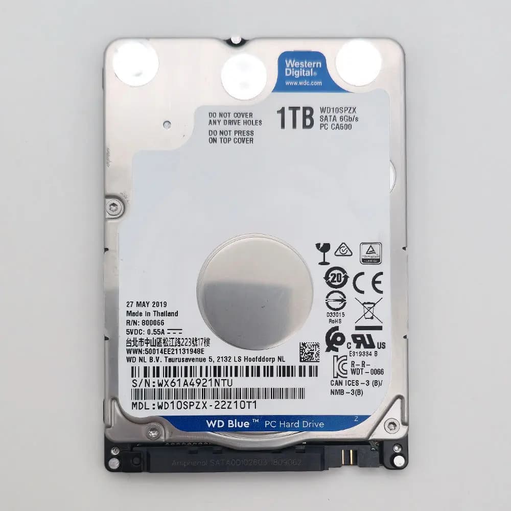 هارد دیسک اینترنال 2.5 اینچ وسترن دیجیتال ظرفیت 1 ترابایت — تصویر ۶