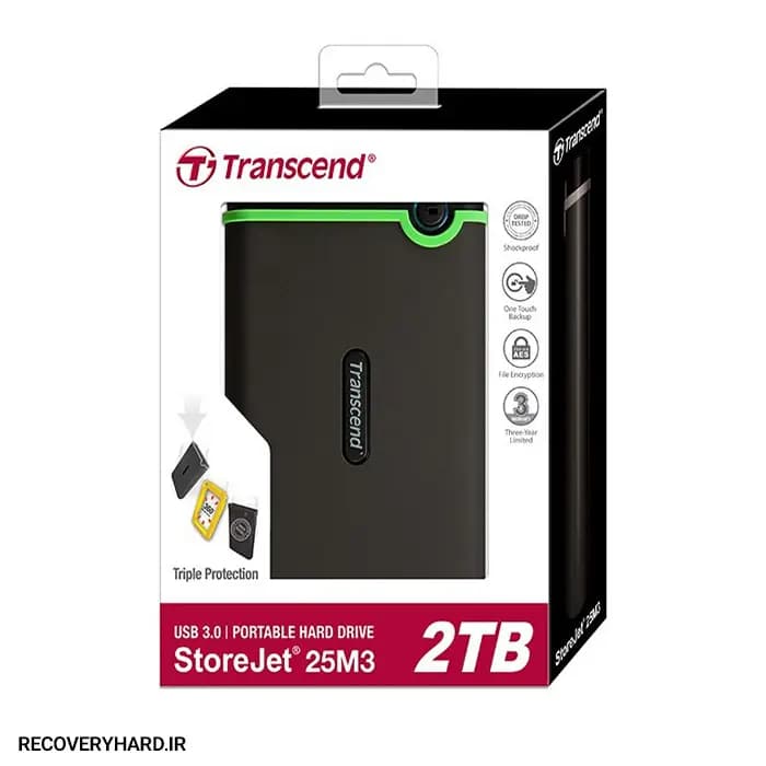 هارد اکسترنال ترنسند مدل StoreJet 25M3 ظرفیت 2 ترابایت — تصویر ۳