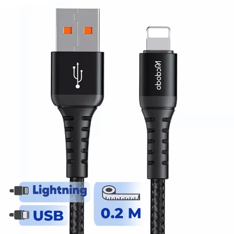 کابل تبدیل USB به لایتنینگ (کابل پاوربانک آیفون) مک دودو مدل CA-2260 طول 0.2 متر