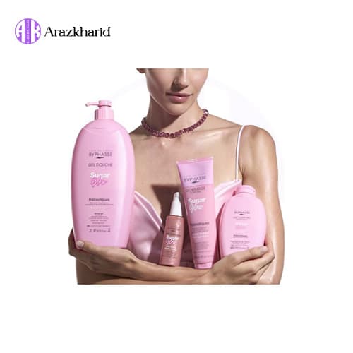 شامپو بدن بایفاس BYPHASSE مدل Sugar Glow حاوی پری‌بیوتیک حجم 2 لیتر — تصویر ۳