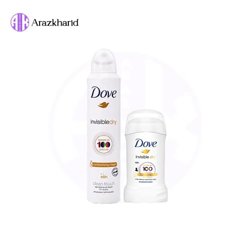 پک ضد تعریق داو invisible dry (اسپری 250 میل + مام 40 گرم)