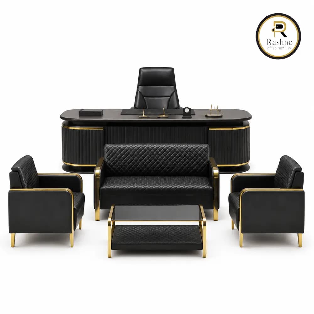 ست کامل مدیریتی مدرن MDF ضدخش مدل جاوید راشنو