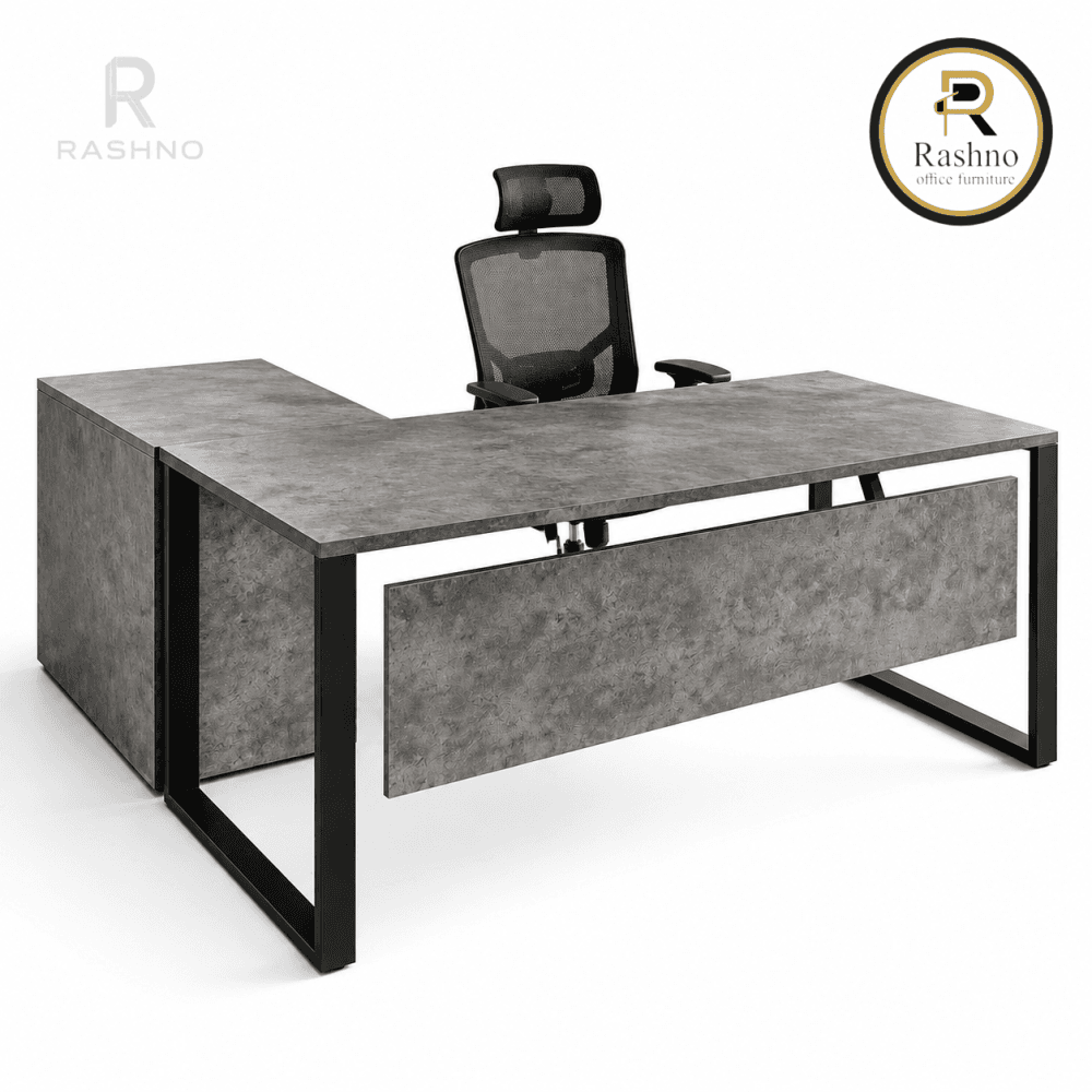 میز مدیریت اداری پایه فلزی مدرن مدل K87 راشنو