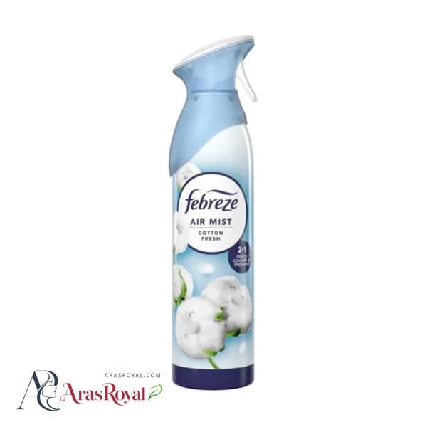 اسپری خوشبوکننده هوا فبرز Air Mist Cotton Fresh با رایحه پنبه تازه حجم ۱۸۵ میل — تصویر ۱۰