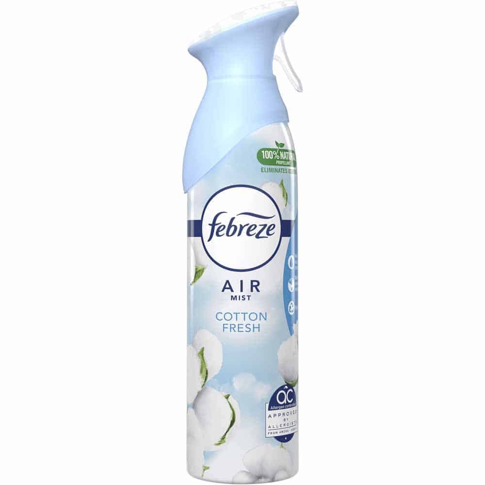 اسپری خوشبوکننده هوا فبرز Air Mist Cotton Fresh با رایحه پنبه تازه حجم ۱۸۵ میل — تصویر ۵