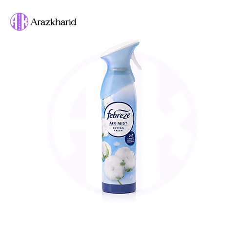 اسپری خوشبوکننده هوا فبرز Air Mist Cotton Fresh با رایحه پنبه تازه حجم ۱۸۵ میل