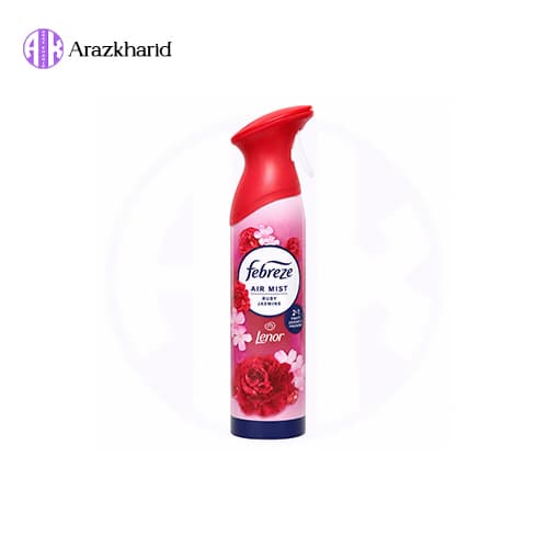 خوشبو کننده هوا فبرز مدل Ruby Jasmine لنور با رایحه یاس قرمز و گل‌های معطر 185 میل