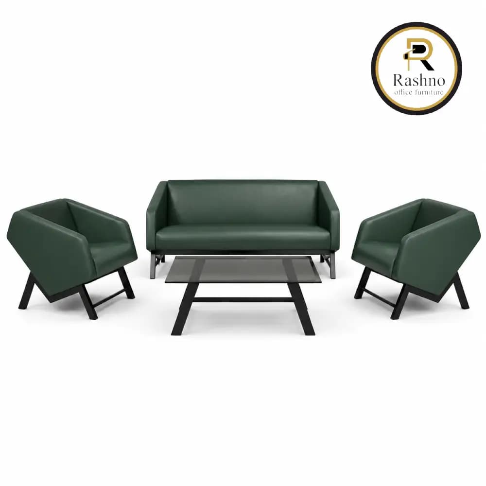 نیم ست اداری چرمی مبلمان اداری مدرن مدل جوان J4030 — تصویر ۳