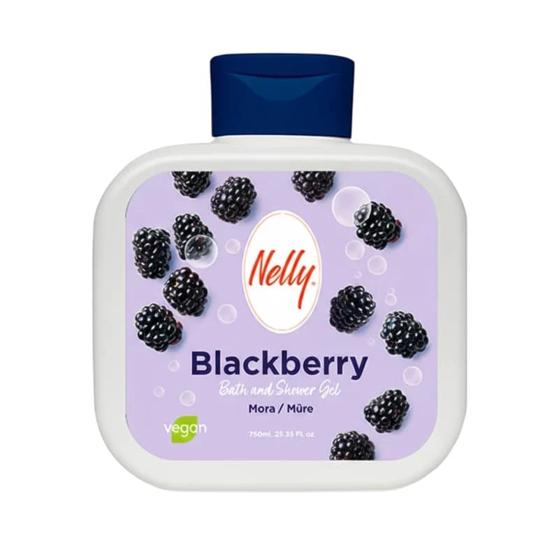 شامپو بدن با رایحه شاه توت نلی Nelly مدلBlackberry حجم 750 میل — تصویر ۵