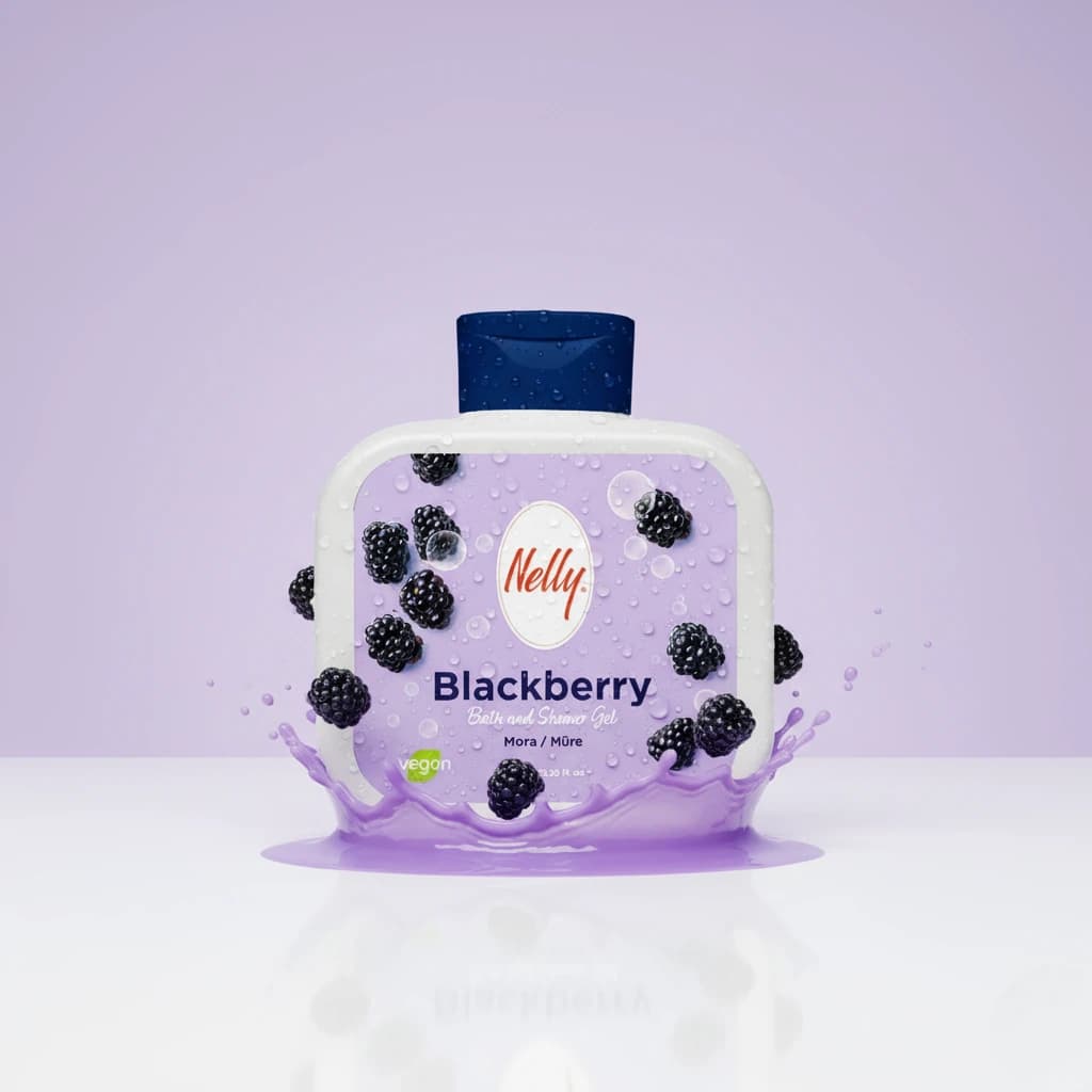 شامپو بدن با رایحه شاه توت نلی Nelly مدلBlackberry حجم 750 میل — تصویر ۷