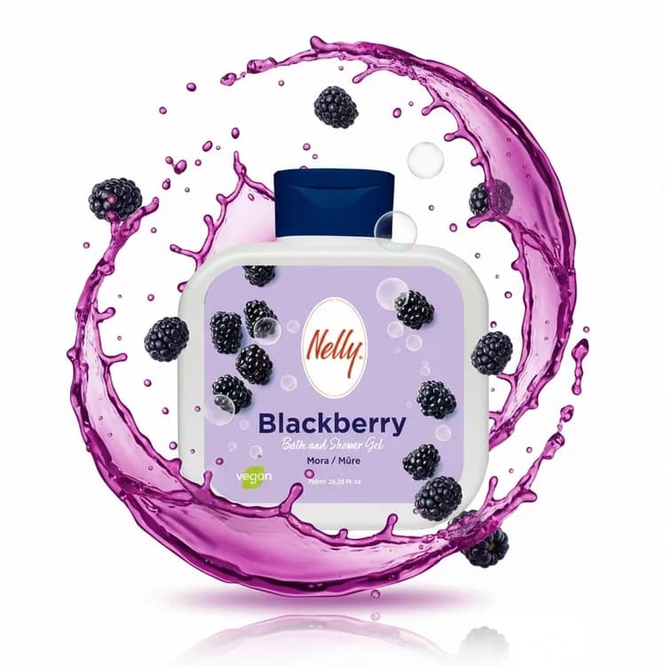 شامپو بدن با رایحه شاه توت نلی Nelly مدلBlackberry حجم 750 میل — تصویر ۶