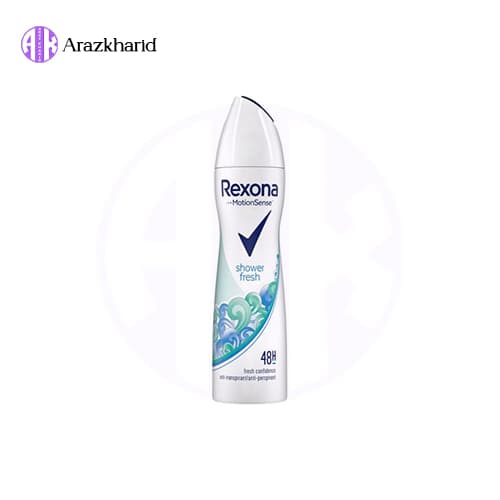 اسپری دئودورانت رکسونا Rexona زنانه مدل Shower Fresh حجم 200 میل — تصویر ۲